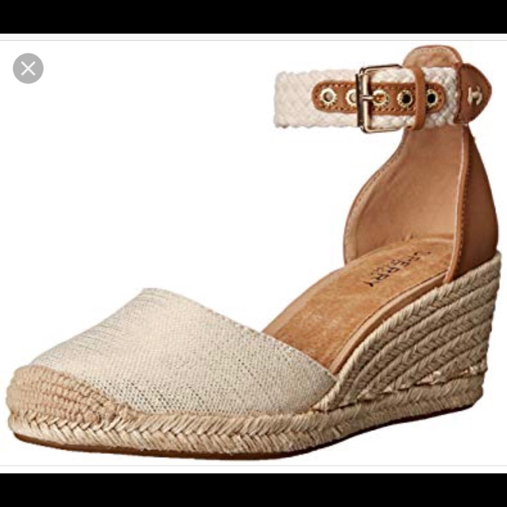 Sperry Valencia Gold Espadrille Wedges